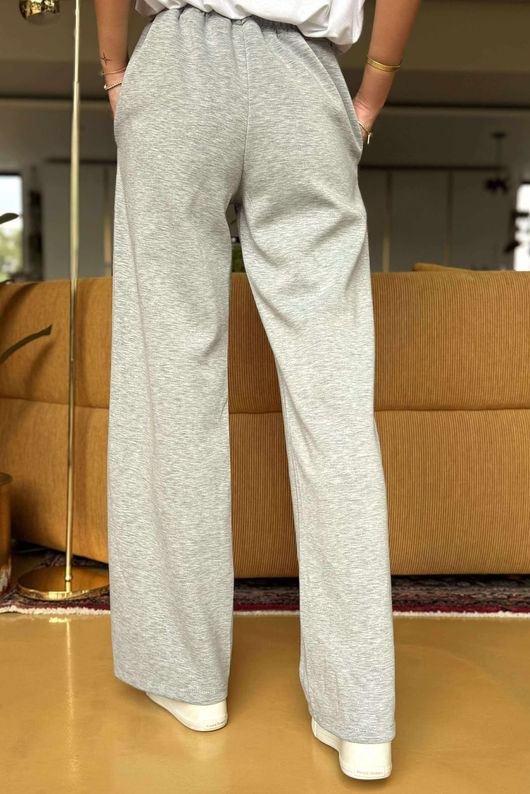 Made in Italy Cricket City Seamed Jogger Grey Marl